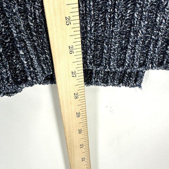 Orvis Sweater Womens Pullover Chenille V-Neck Chunky Knit Marled Blue Size S - Picture 6 of 10